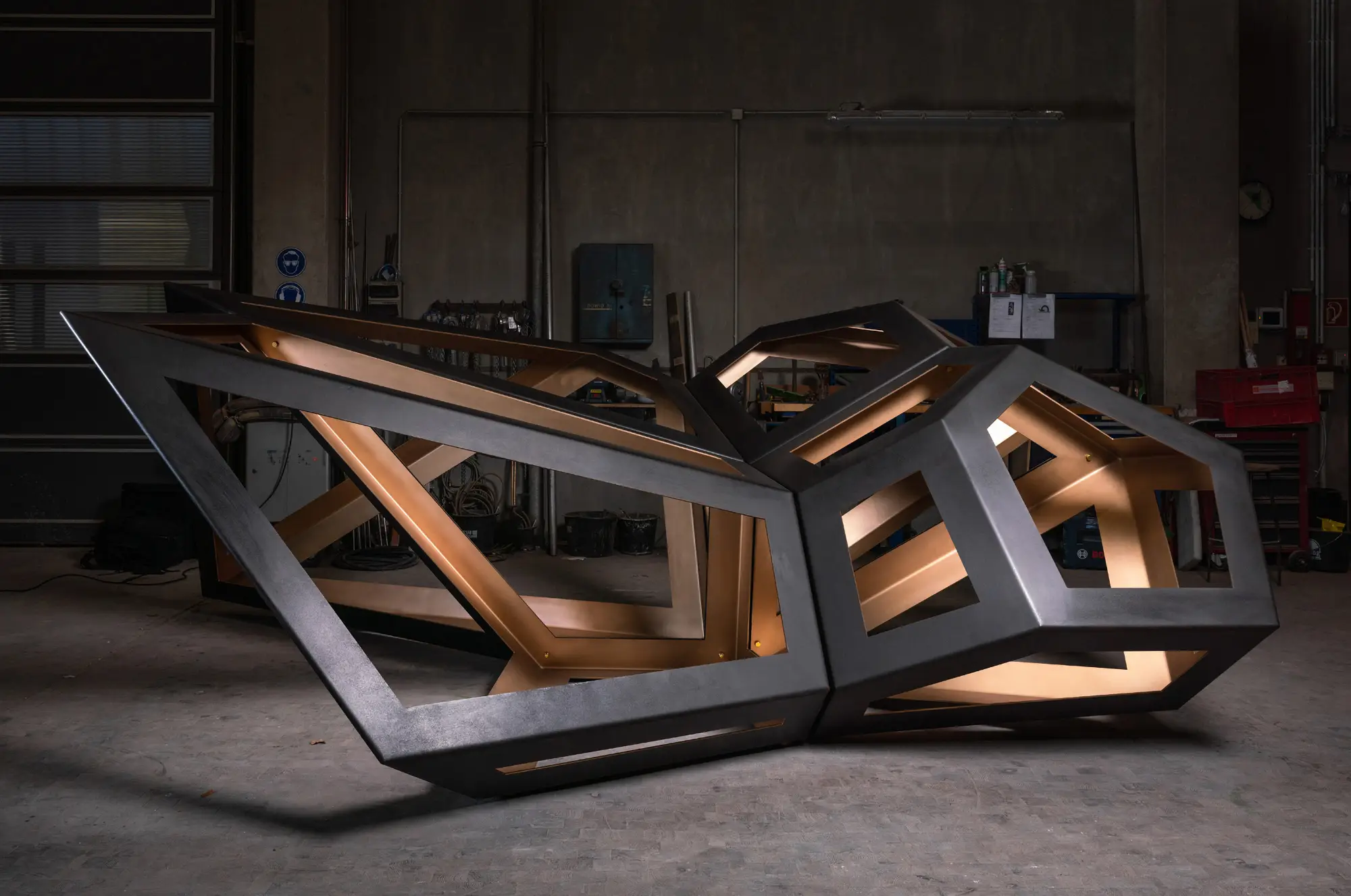 Richard Deacon, Fourfold Way (Bronze), 2022 2022 170 x 360 x 430 cm Bronze