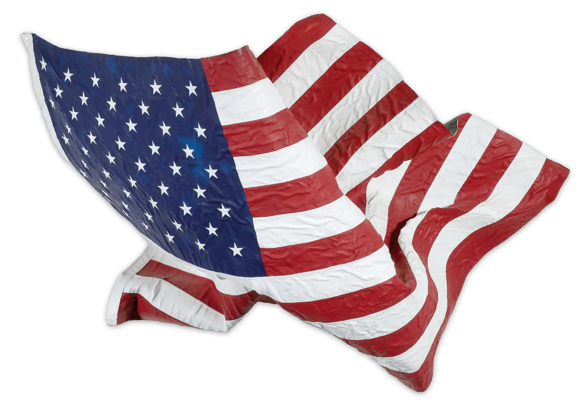 Robert Longo, Long may it wave, 1990 136 x 198 cm x 109 cm Öl auf Bronze