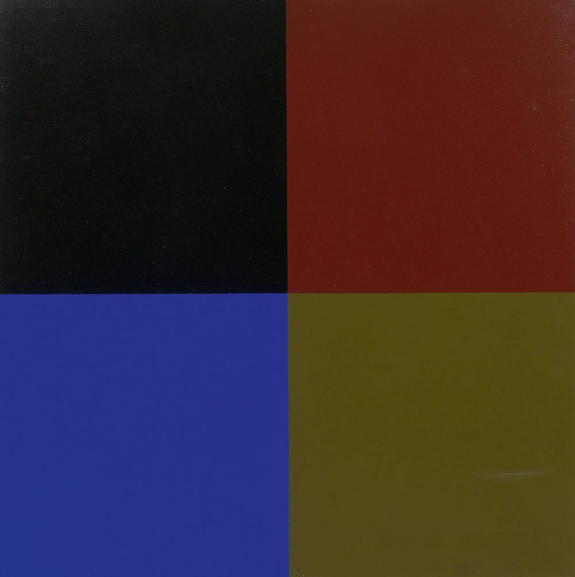 Aurelie Nemours, Croix au Bleu, 1972, 80 x 80 cm Huile sur toile